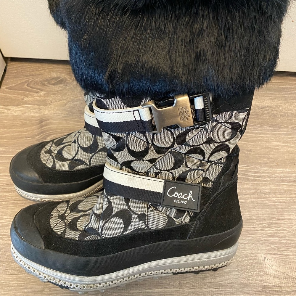 Coach Signature C Logo Boots